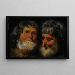 Jacob Jordaens - Two Studies of the Head of an Old Man.webp