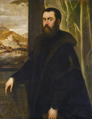 Jacopo Tintoretto - Portrait of a Man with a Landscape View.webp