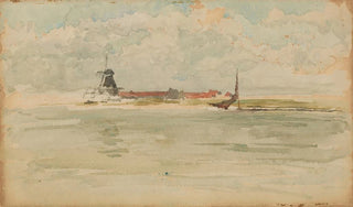 James Abbott McNeill Whistler - A Little Red NoteDordrecht.webp