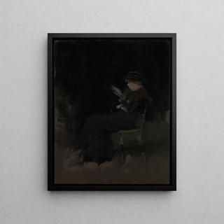 James Abbott McNeill Whistler - Arrangement in Black Girl Reading.webp