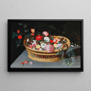 Jan Brueghel the Younger - A basket with spring flowers on a stone table.webp