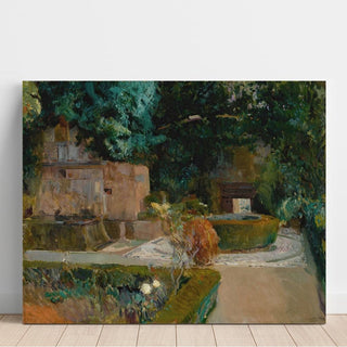 Jardin de los Adarves, Alhambra, Granada - Joaquín Sorolla | Reproduction Tableau Décoration murale affiche copie