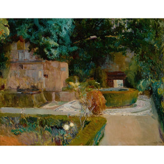 Jardin de los Adarves, Alhambra, Granada - Joaquín Sorolla | Reproduction Tableau Décoration murale affiche copie