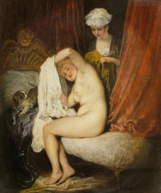 JeanAntoine Watteau - A Woman at Her Toilet.webp