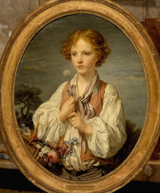 JeanBaptiste Greuze - Jeune berger qui tente le sort pour savoir sil est aim de sa bergre.webp