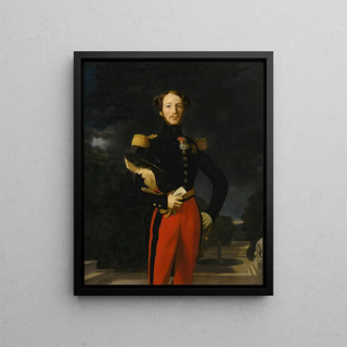 Jean Auguste Dominique Ingres - Portrait Of Prince FerdinandPhilippe Duc Dorlans Before The Chteau De SaintClouds Garden.webp