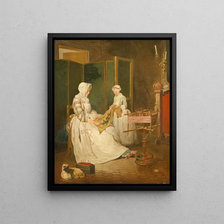 Jean Simon Chardin - The Diligent Mother.webp