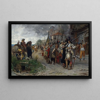 Jehan Georges Vibert - RollCall After The Pillage Lappel Aprs Le Pillage.webp