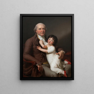 Jens Juel - Peter Tutein with his Youngest Son Louis Alexander.webp