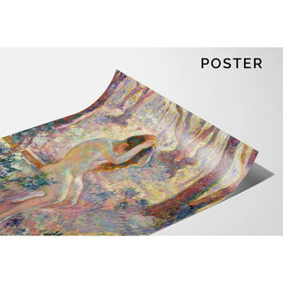 Jeune nue assise au bord d'un puits - Henri Lebasque | Reproduction Tableau Décoration murale affiche copie