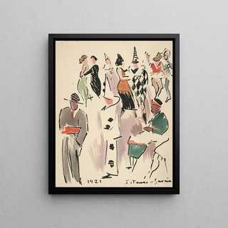 Joaqun TorresGarca - Artists Ball Pierrot Harlequin and Dancers.webp