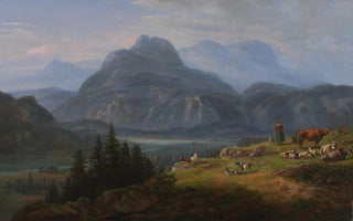 Johan Christian Dahl - The Etsch Valley near Roveredo.webp