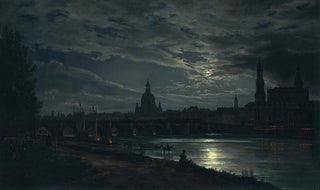 Johan Christian Dahl - View of Dresden by Moonlight.webp