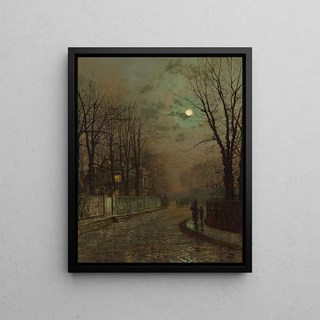 John Atkinson Grimshaw - A Wet Road Knostrop Yorkshire.webp