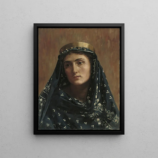 John Collier - Portrait of a lady in eastern dress.webp