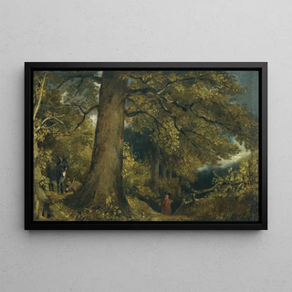 John Constable - A Young Girl In A Woodland Landscape.webp