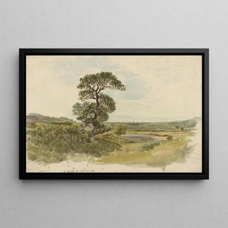 John Linnell - A Landscape in Snowdonia with a Tree in the Foreground.webp