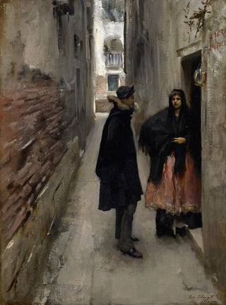 John Singer Sargent - A Street In Venice.webp