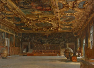 John Singer Sargent - Hall of the Grand Council Doges Palace Venice.webp