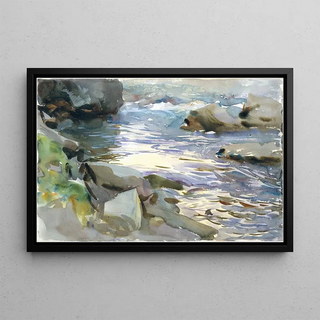 John Singer Sargent - Stream and Rocks.webp