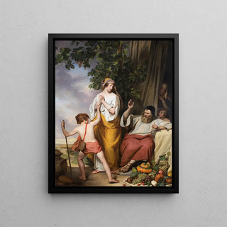 Josef Danhauser - Abraham rejects Hagar and Ismael.webp