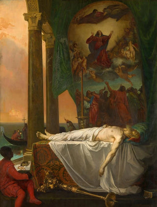 Joseph Nicolas RobertFleury - Titian Lying in State in the Palazzo Barbarigo.webp