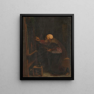 Joseph Nicolas RobertFleury - Titian painting his last work.webp