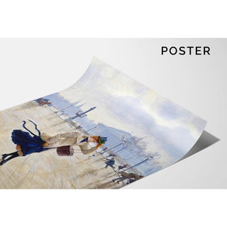 Journée venteuse sur la Place de la Concorde - Jean Béraud | Reproduction Tableau Décoration murale affiche copie