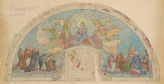 Jozef Hanula - Madonna and Child Mural Design of a Church in Viov.webp