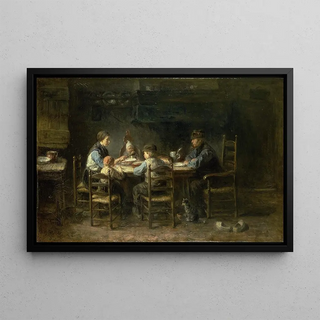 Jozef Israls - Peasant family at the table.webp