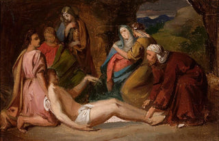 Jzef Simmler - Entombment of Christ sketch for a painting.webp