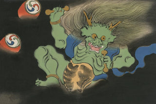 Kamisaka Sekka - God of Thunder Raijin Kaminari.webp
