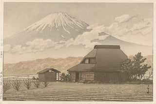 Kawase Hasui - Fuji vanaf het dorp Narusawa.webp