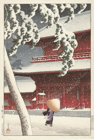 Kawase Hasui - The Zojo Shrine In Shiba.webp