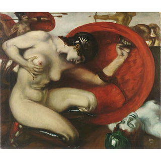 L'Amazone blessée - Franz von Stuck | Reproduction Tableau Décoration murale affiche copie