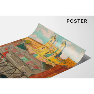 L’Escalier d’Espagne et la Trinité-des-Monts, le soir - Maurice Denis | Reproduction Tableau Décoration murale affiche copie