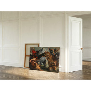 La Chasse au tigre, au lion et au léopard - Follower of Peter Paul Rubens | Reproduction Tableau Décoration murale affiche copie