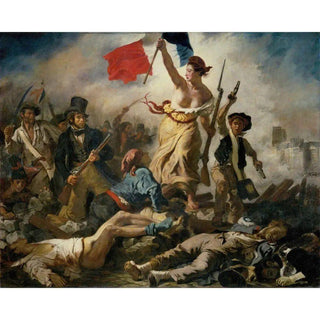 La Liberté Guidant Le Peuple - Eugène Delacroix | Reproduction Tableau Décoration murale affiche copie