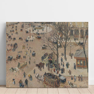 La Place du Théâtre Français - Camille Pissarro | Reproduction Tableau Décoration murale affiche copie