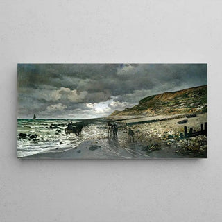 La Pointe de la Hève à marée basse de Claude Monet | Reproduction Tableau Décoration murale affiche copie