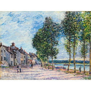 La Seine À Bougival - Alfred Sisley | Reproduction Tableau Décoration murale affiche copie