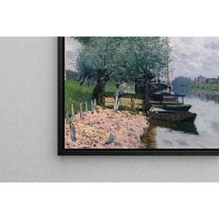 La Seine près de Bougival - Alfred Sisley | Reproduction Tableau Décoration murale affiche copie