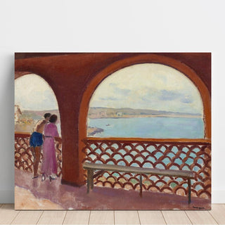 La Terrasse à la Madrague - Albert Marquet | Reproduction Tableau Décoration murale affiche copie