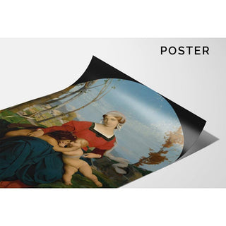 La Vierge, L'Enfant Jésus et Saint Jean - Jean-Léon Gérôme | Reproduction Tableau Décoration murale affiche copie