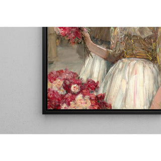 La fille aux pivoines - Childe Hassam | Reproduction Tableau Décoration murale affiche copie