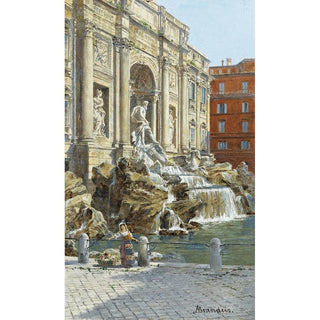 La fontaine de Trevi à Rome - Antonietta Brandeis | Reproduction Tableau Décoration murale affiche copie