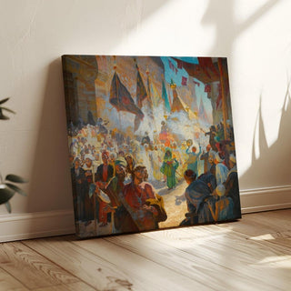 La procession du Mahmal dans les rues du Caire - Ludwig Deutsch | Reproduction Tableau Décoration murale affiche copie