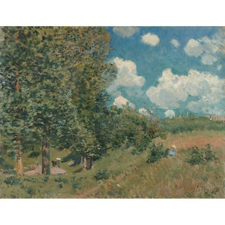 La route de Versailles à Saint-Germain - Alfred Sisley | Reproduction Tableau Décoration murale affiche copie