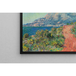 La route rouge près de Menton - Claude Monet | Reproduction Tableau Décoration murale affiche copie