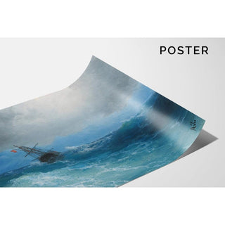 La tempête qui s'abat - Ivan Konstantinovich Aivazovsky | Reproduction Tableau Décoration murale affiche copie